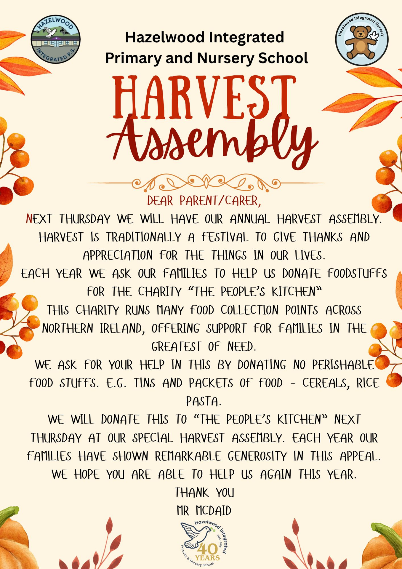 Harvest Assembly 