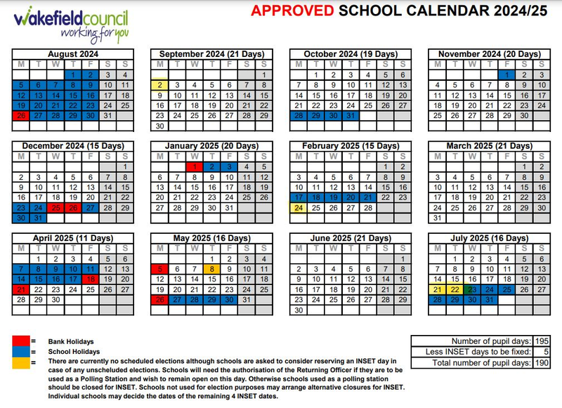 School Holidays Wakefield 2024/25 - Harri Klarika