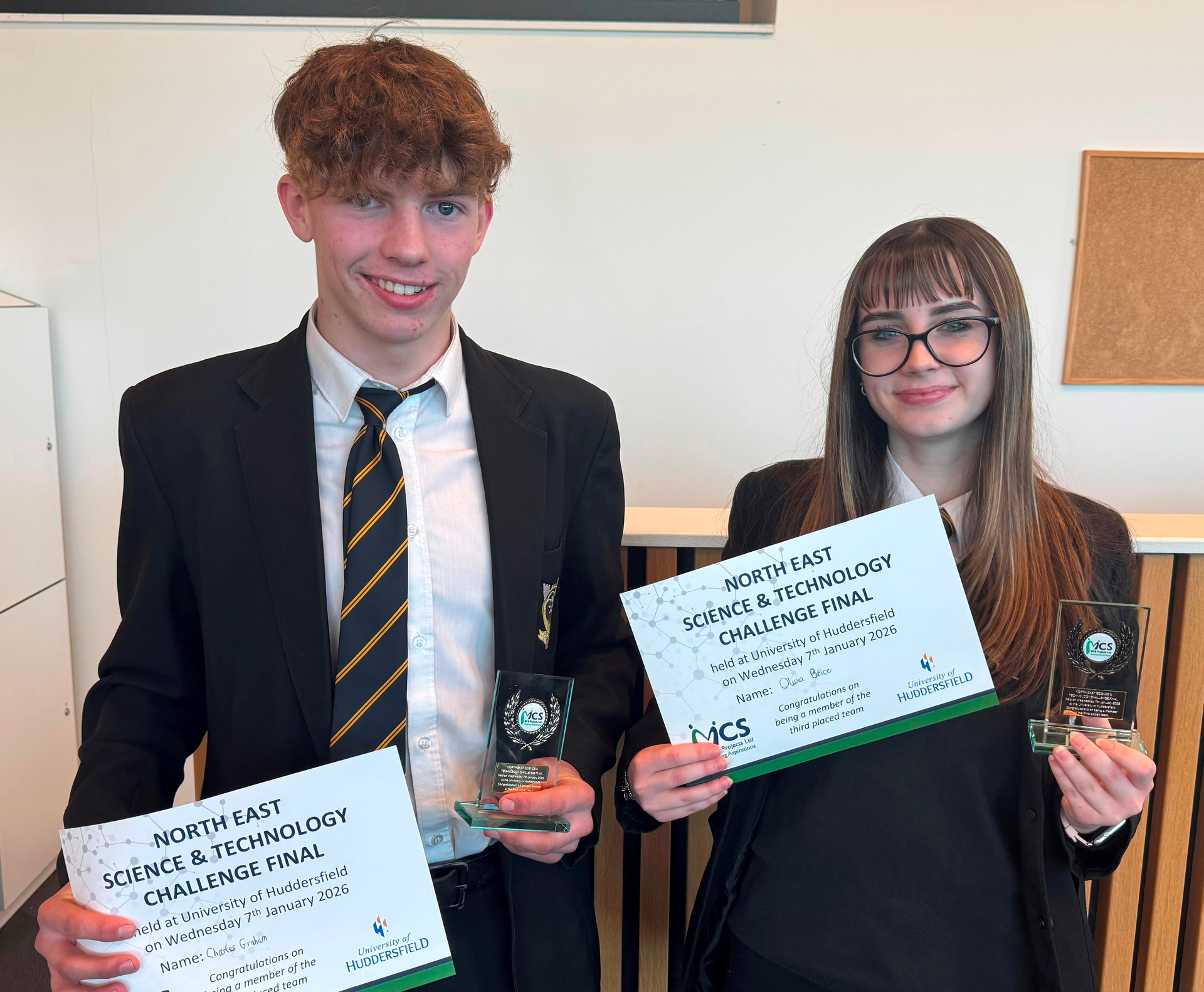 Top three finish for students in North East science final