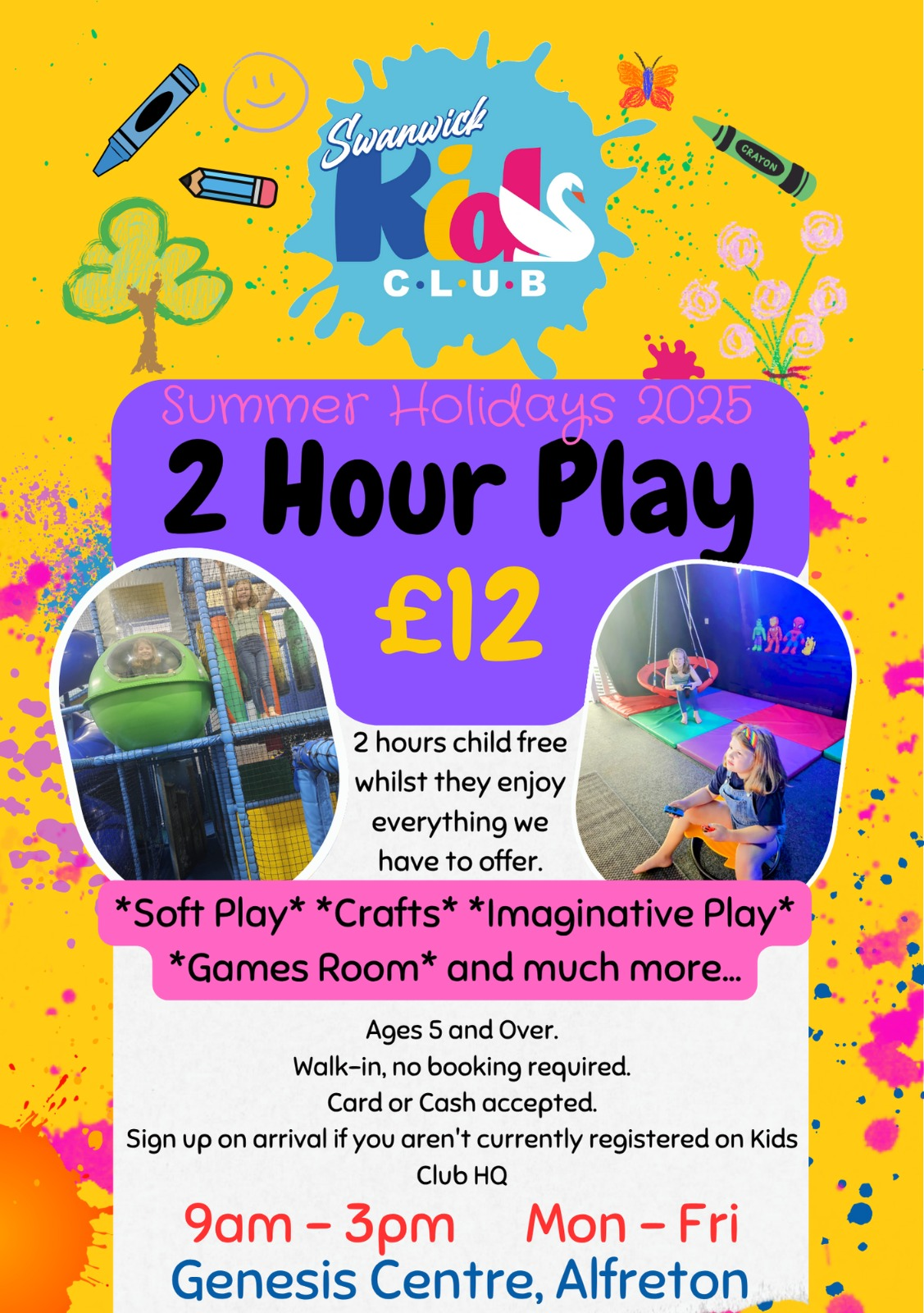 Swanwick Kids Club - Summer Holidays Leaflet! 