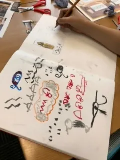 Swallows exploring and experimenting with different mediums to represent canopic jars - image 4 Swallows exploring and experimenting with different mediums to represent canopic jars - image 4