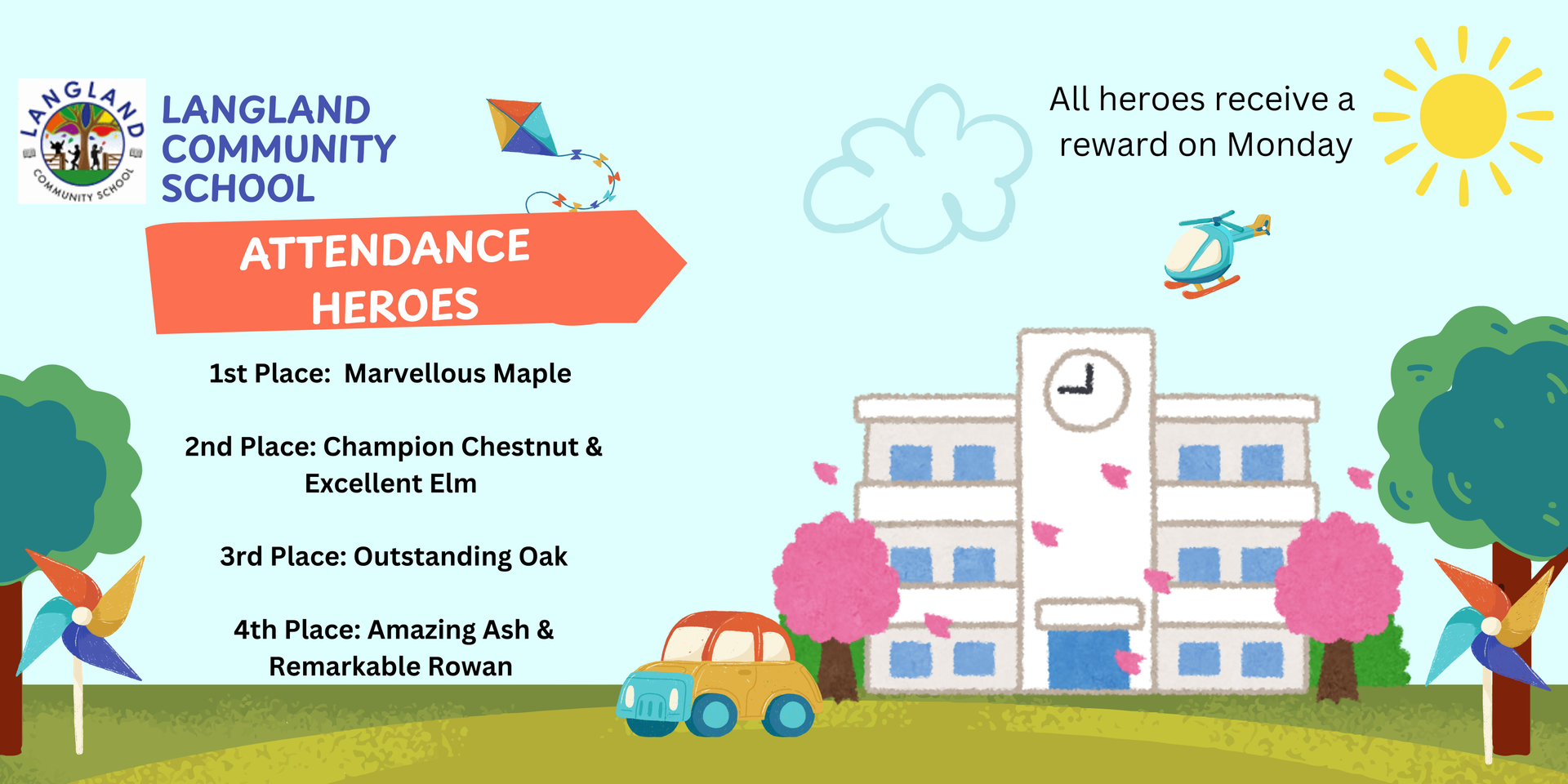 This week's Attendance Heroes 23.01.26