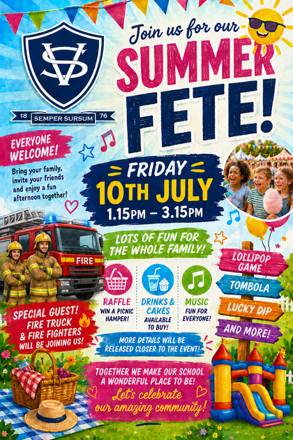 Summer Fete! Friday 10th July