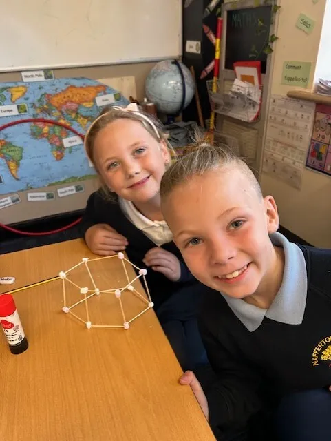 Swallows have enjoyed making 3D shapes today using marshmallows and straws - image 2 Swallows have enjoyed making 3D shapes today using marshmallows and straws - image 2