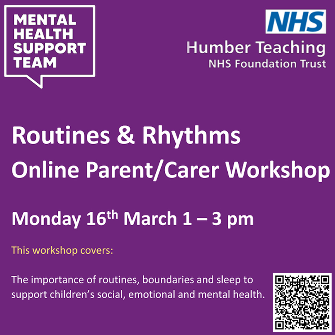 ONLINE EVENT: Routines and Rhythms Mental Health Workshop