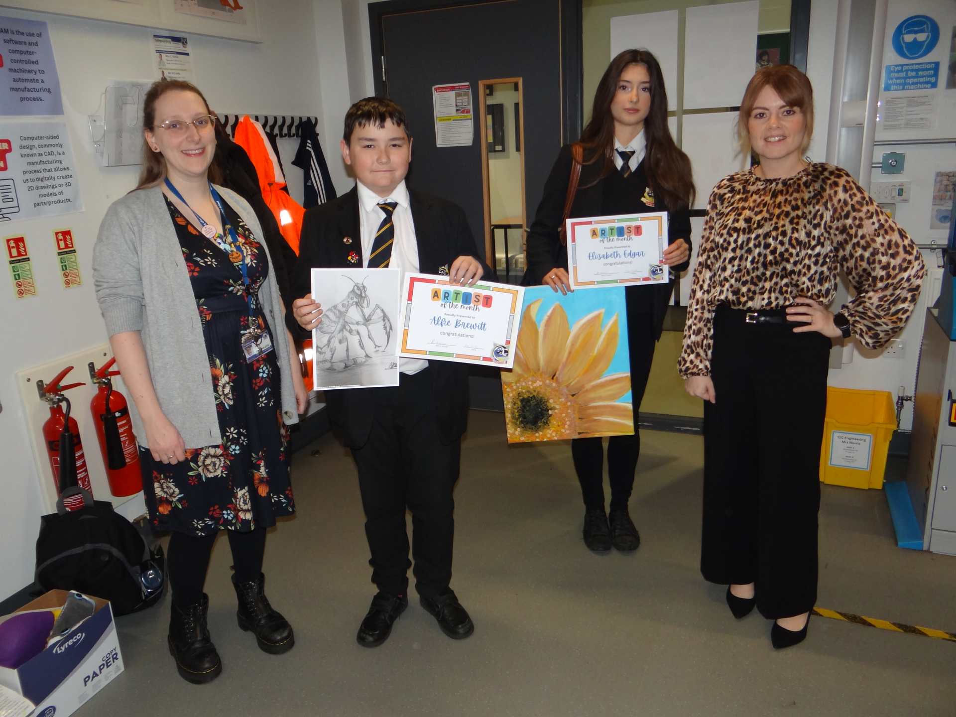 Young artists recognised for detailed and imaginative work