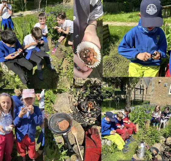 Summer 2023 - 24th May - Saplings - Pentecost (dove chocolate nests, bird feeders, flame painting with natural paints, story sequencing and drama) - image 1 Summer 2023 - 24th May - Saplings - Pentecost (dove chocolate nests, bird feeders, flame painting with natural paints, story sequencing and drama) - image 1