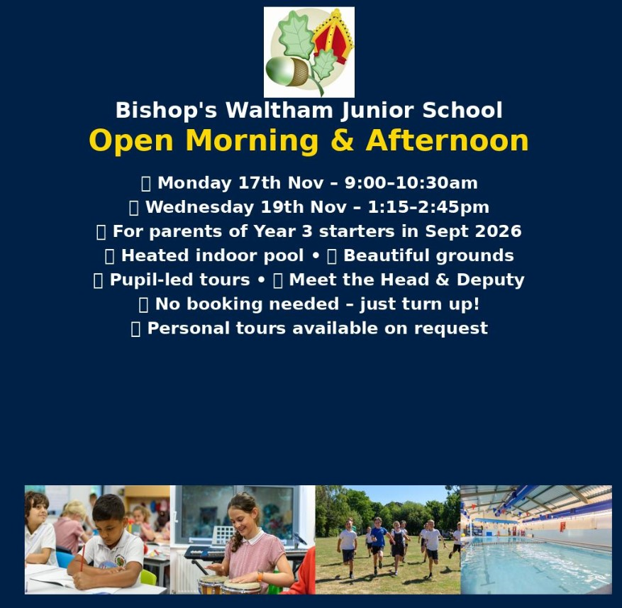  OPEN MORNING & AFTERNOON - YEAR 3 STARTING SEPT 2026