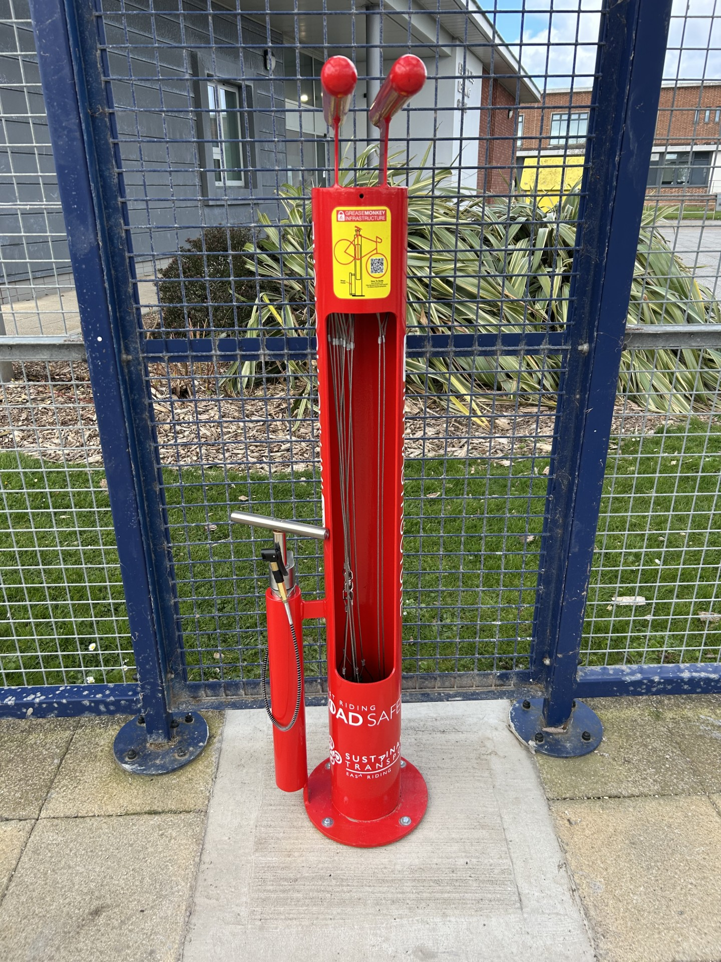 Cycle repair station installed